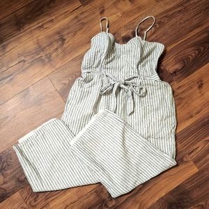 American Eagle Stripped Jumpsuit
